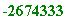 -2674333